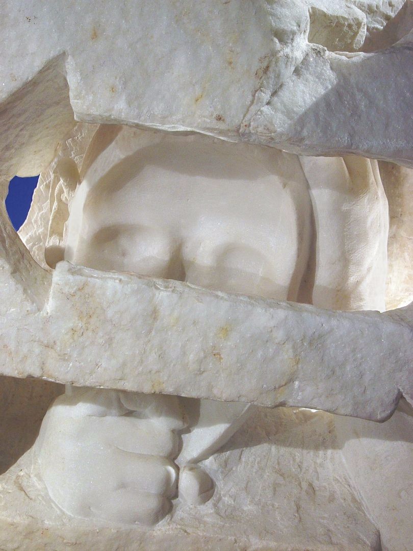 DESTINO - marmo bianco di Carrara - cm 69x51x55 - 1981