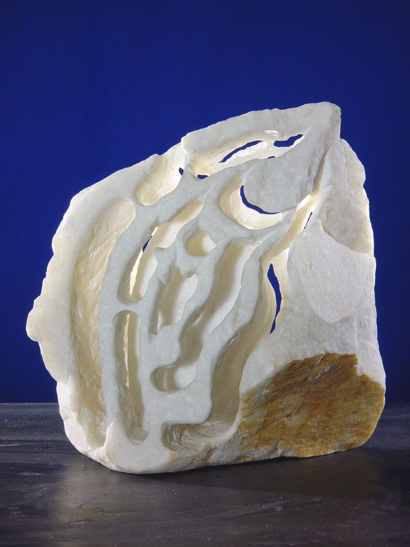 TORO - marmo bianco di Carrara - cm 18x18x12 - 1988
