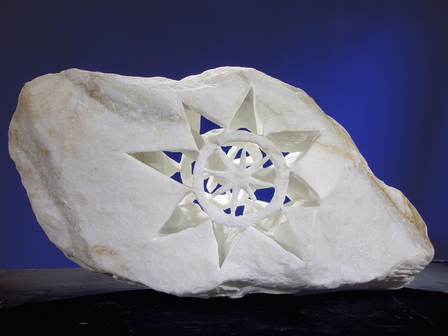 L'INCONTRO - marmo bianco di Carrara - cm 16x36x13 - 1990