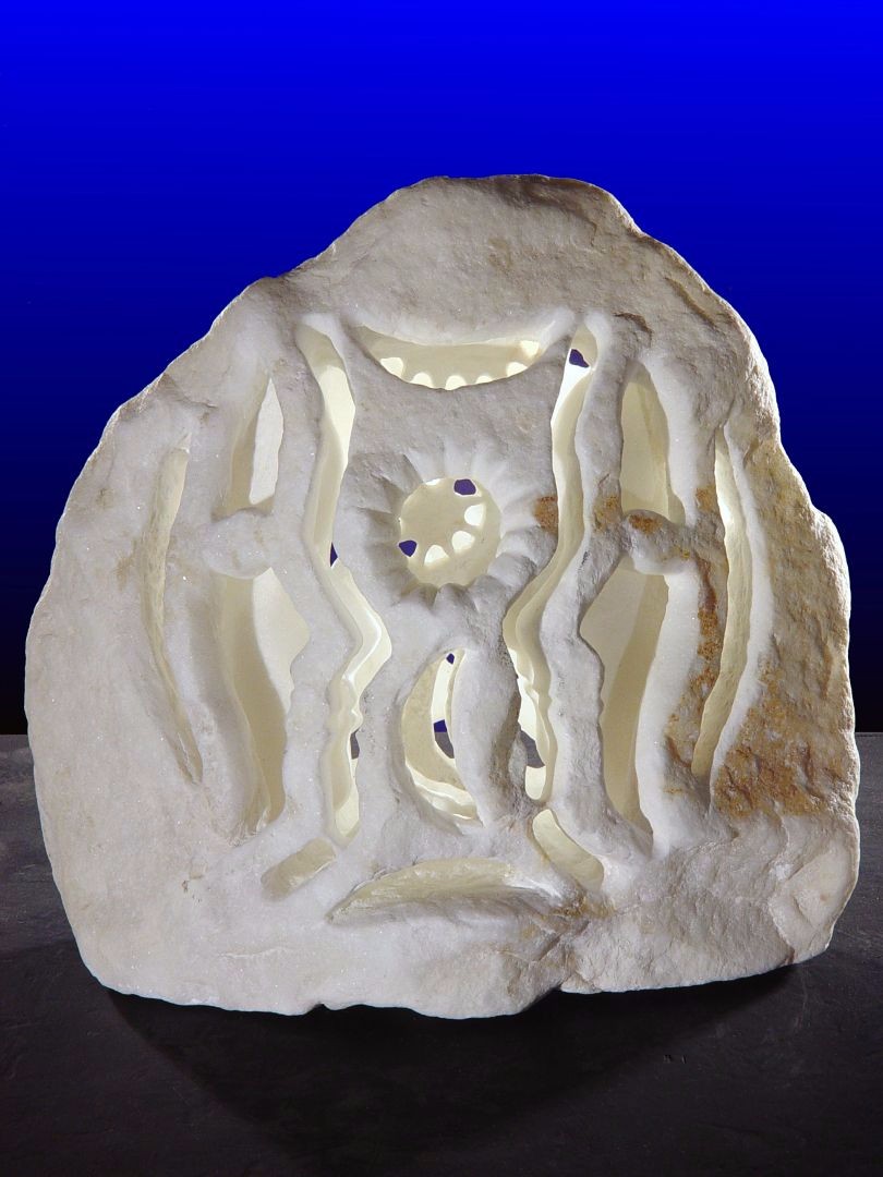 GEMELLI - marmo bianco di Carrara - cm 21x21x16 - 2003
