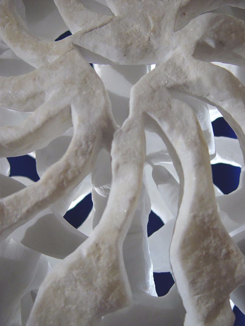 LOGICA - marmo bianco di Carrara - cm 50x50x25 - 2005